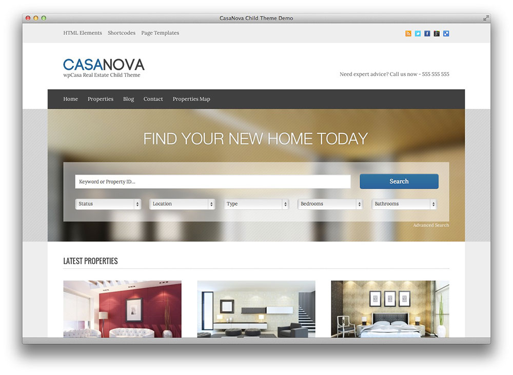 CasaNova wordpress theme