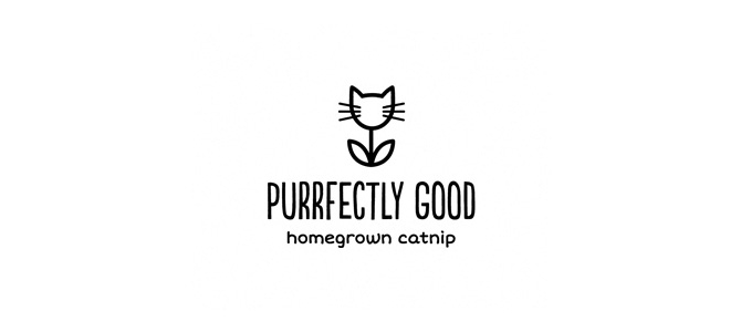 Purrfectly Good Flat Logo