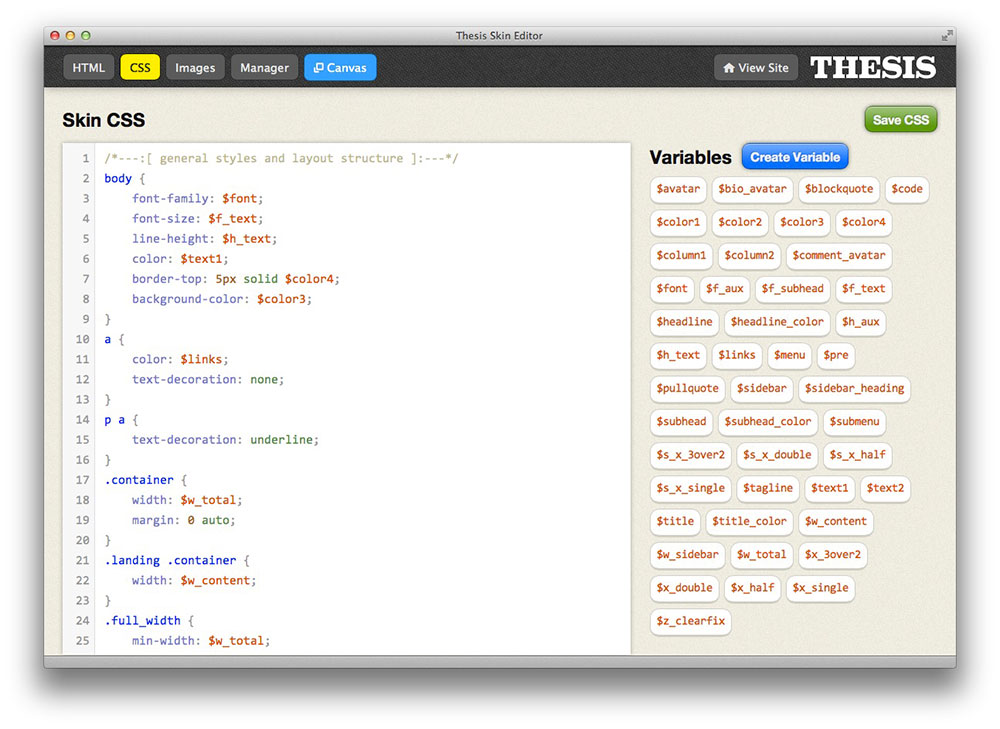 Thesis framework preview
