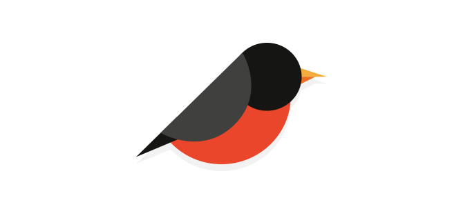 Robin Bird Flat Logo