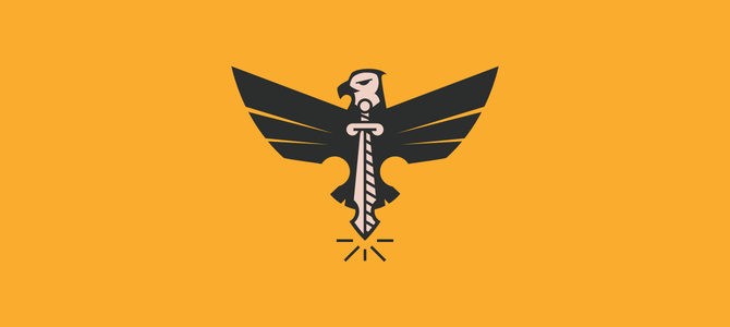Eagle Sword Flat logo