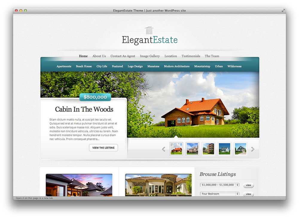 elegantestate wordpress theme