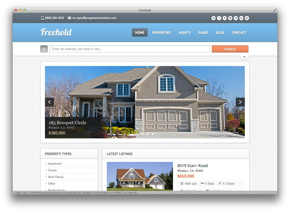 Freehold - Responsive Theme