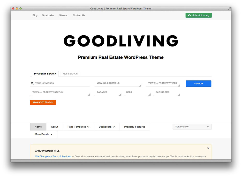 goodliving wordpress theme