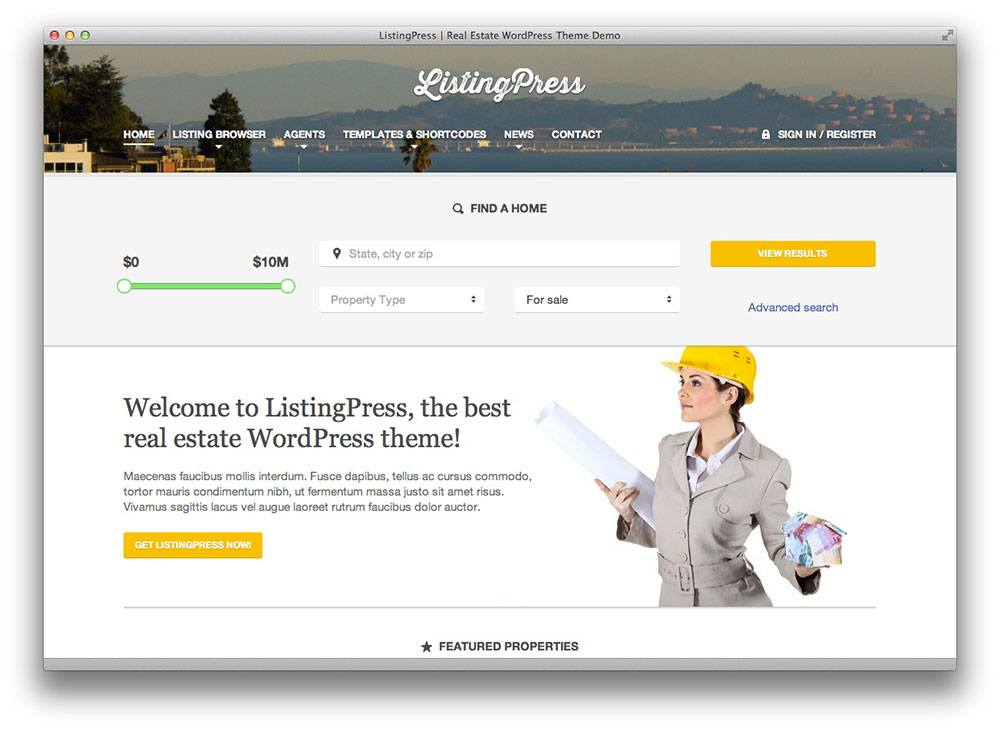 ListingPress WordPress theme