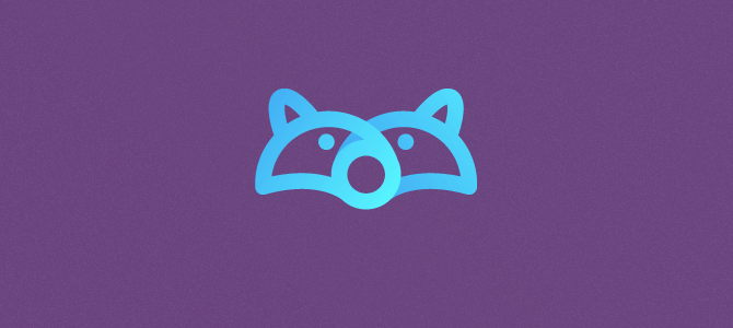 Racoon Icon Flat Logo