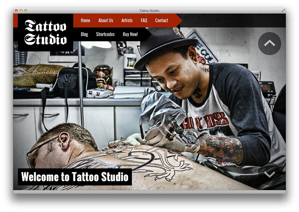 Tema Tattoo Studio WordPress