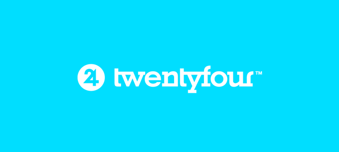 TwentyFour Flat Logo Design