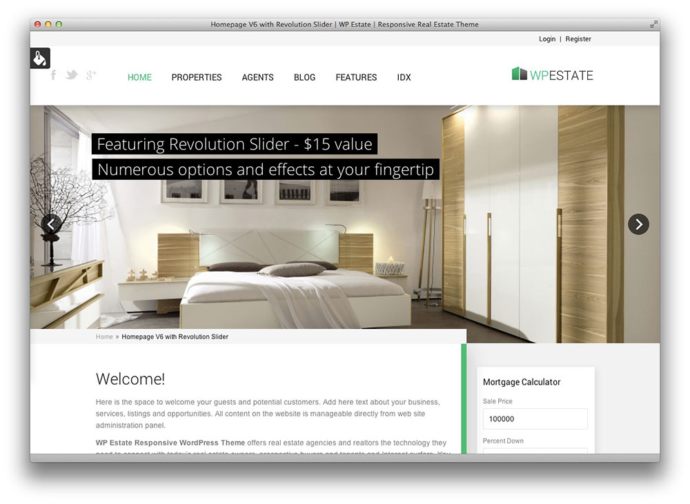WP Estate Responsive WordPress Theme