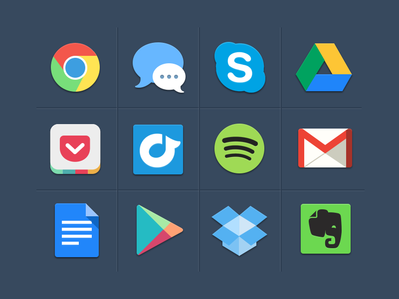 Free colorfull icons