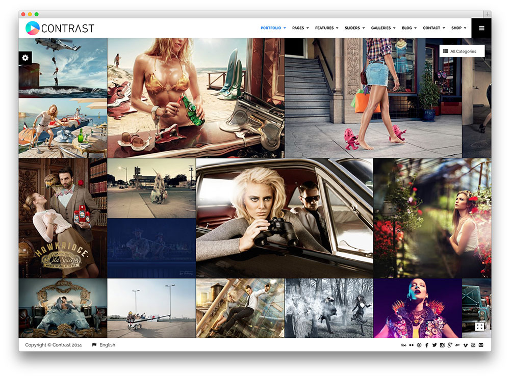 contrast photography theme