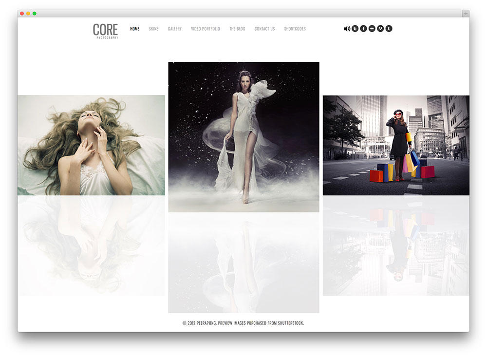 core - bestselling photography theme