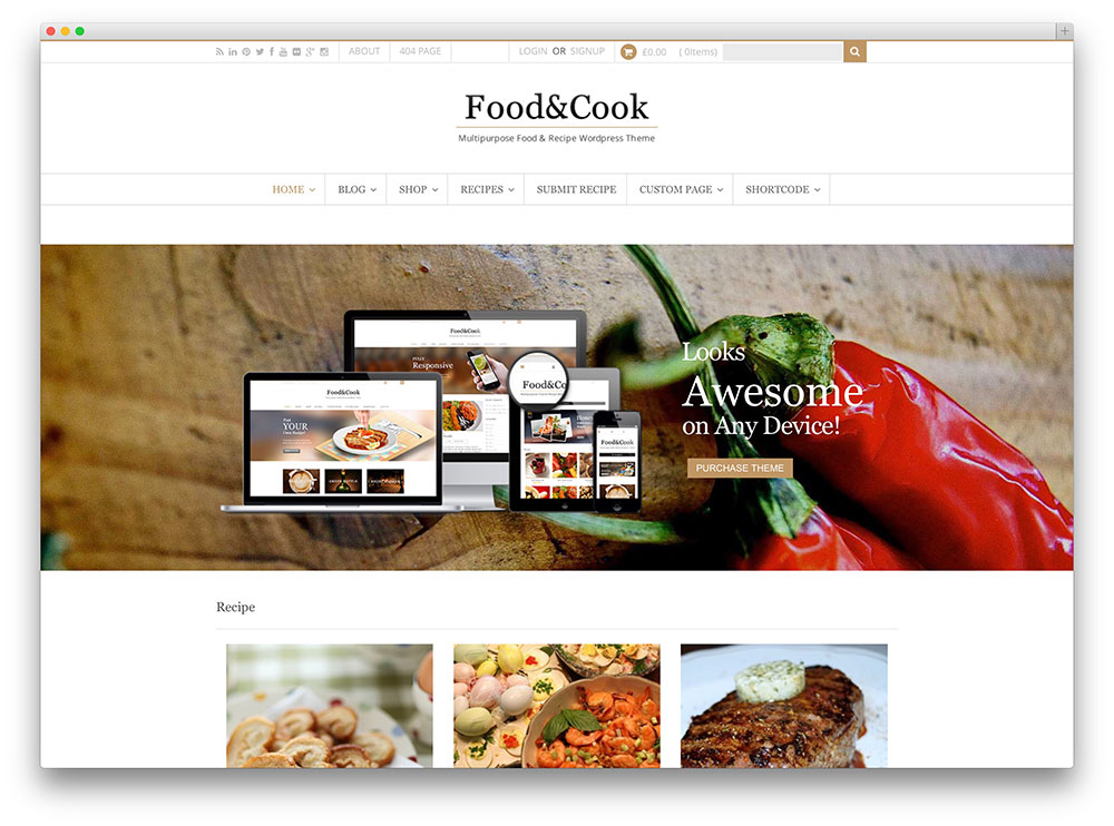 39 Awesome Food WordPress Themes to Share Recipes 2019 - colorlib