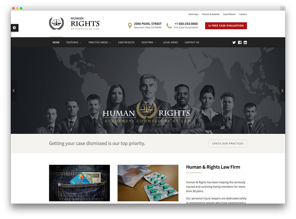 humanrights - law an attorney theme