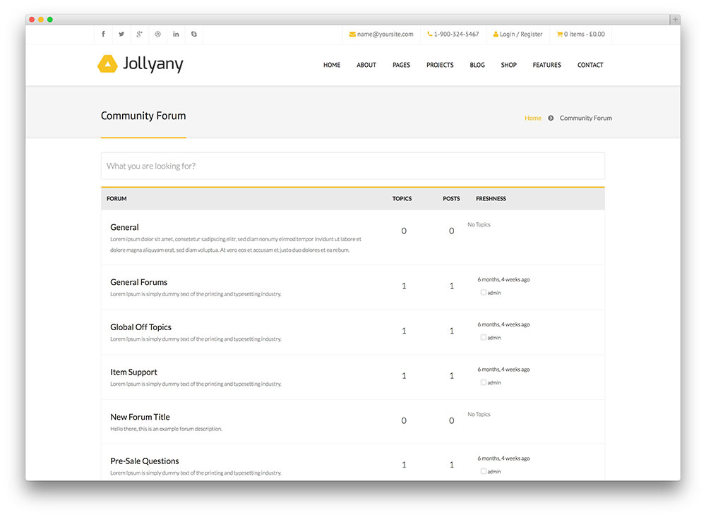jollyany - corporate WordPress theme