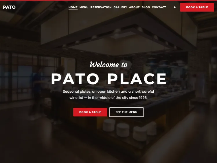 Pato - Restaurant Theme