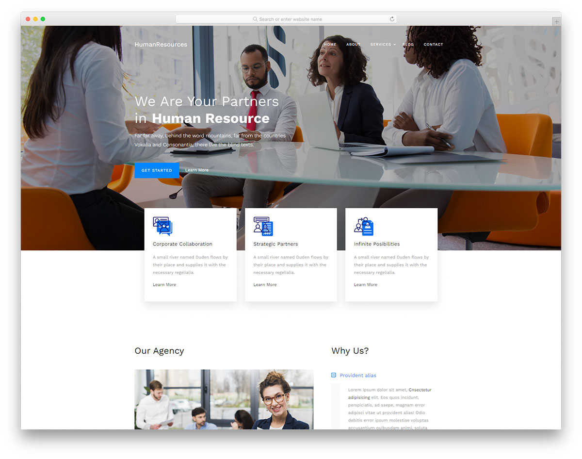 Hr Website Templates Free Download Printable Templates