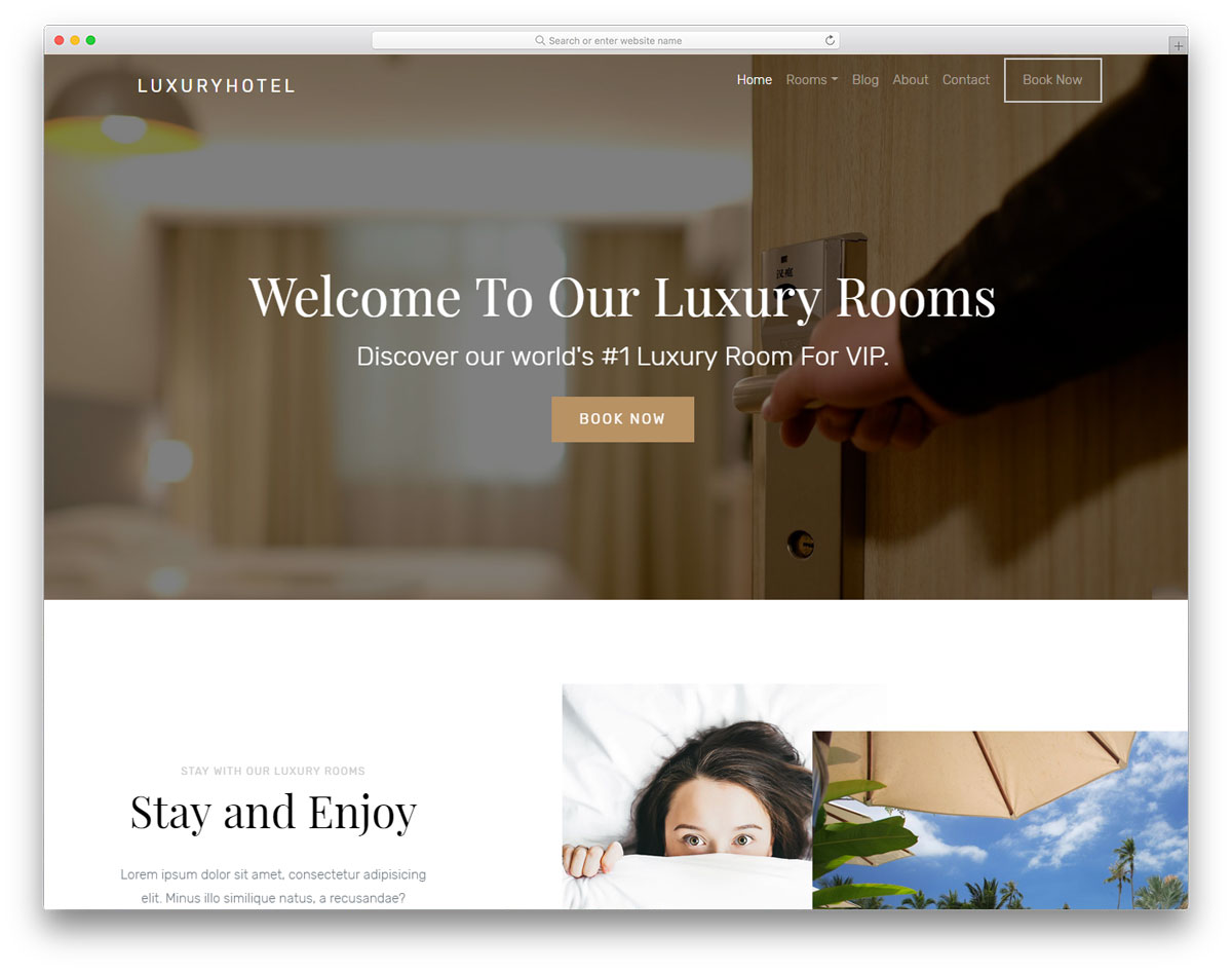 Luxury Hotel - Free HTML Hotel Website Template - Colorlib