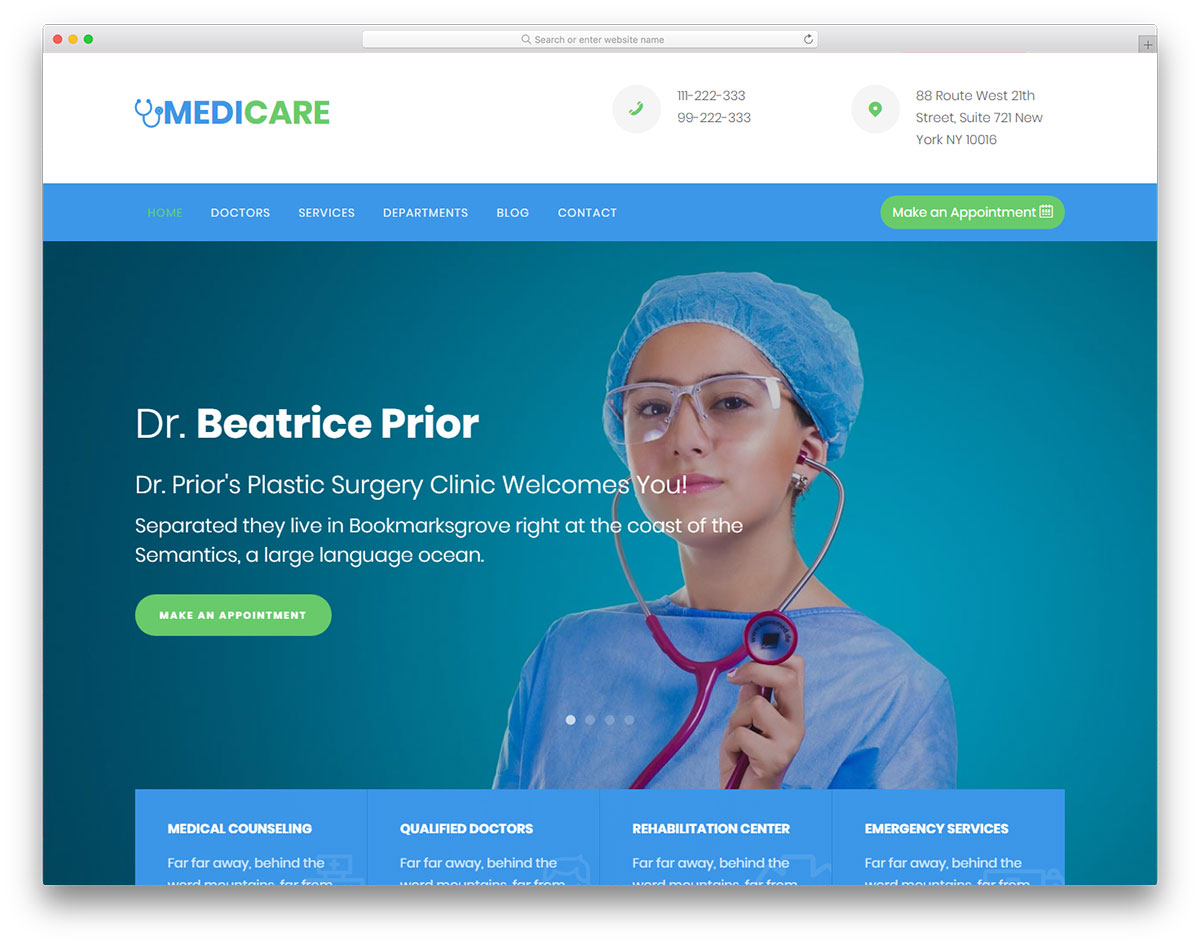 Medicare - Best Hospital & Clinics Website Template - Colorlib