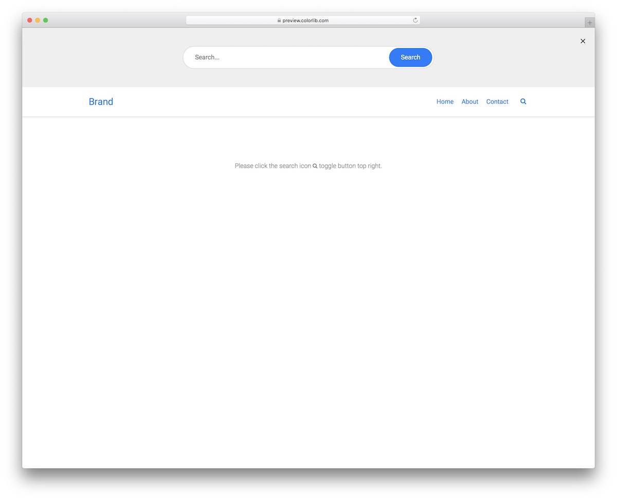 Search Form/Bar V15 - Free Header Reveal Search Form 2025 - Colorlib
