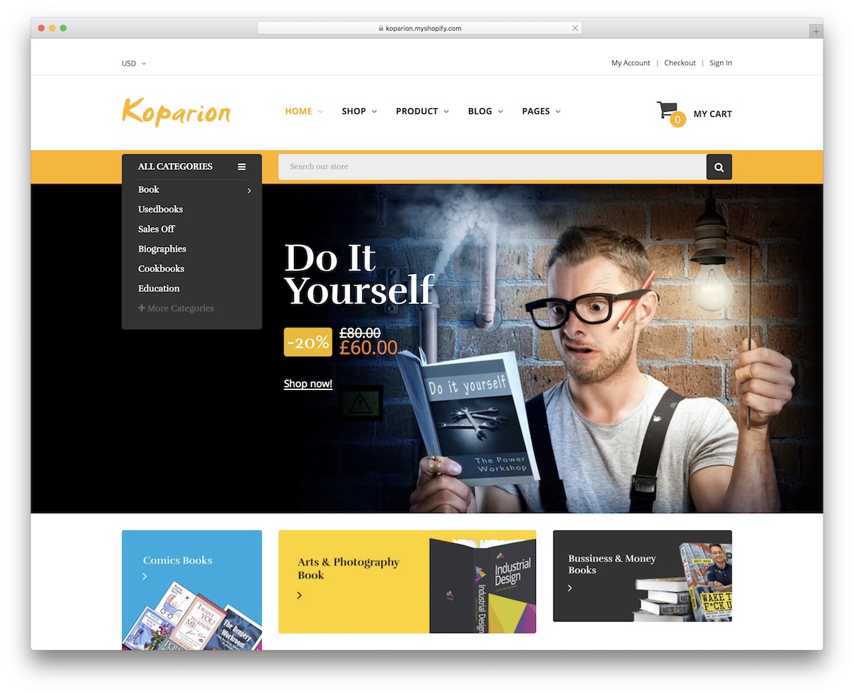 9 Best Responsive Shopify Bookstore Themes 2022 - Colorlib