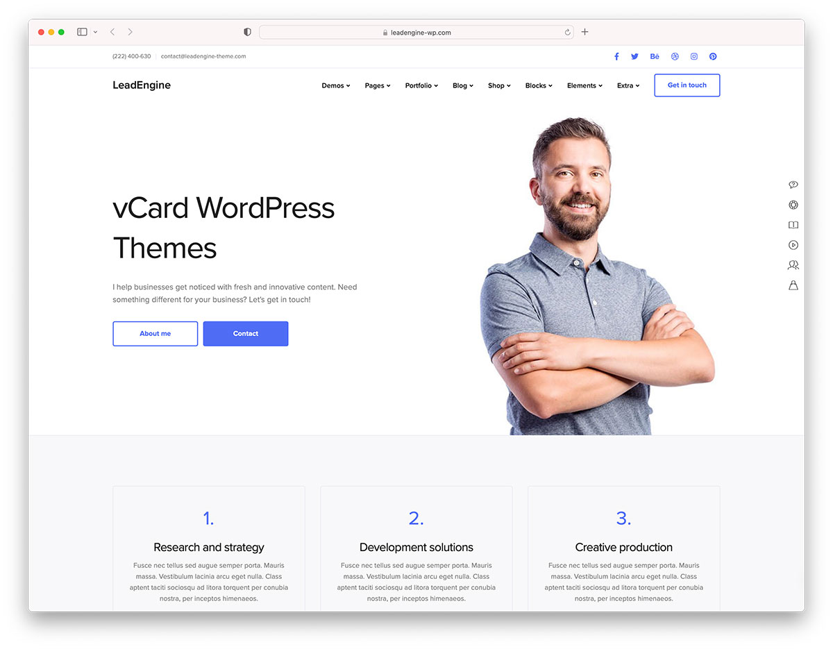 25 Best vCard WordPress Themes in 2022 - Colorlib