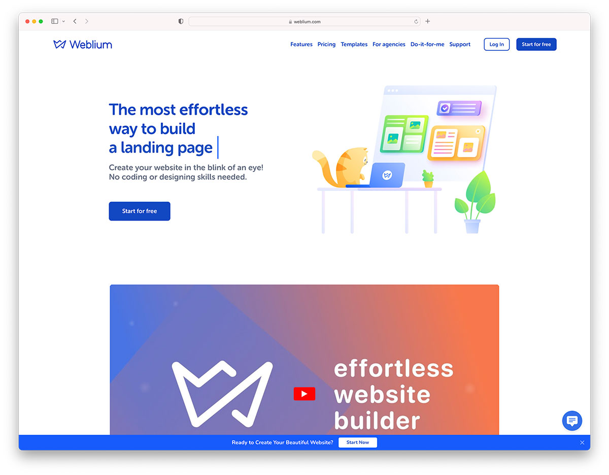 weblium - portfolio website builder