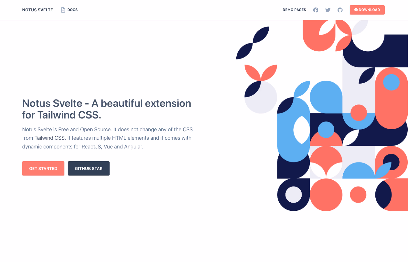 Notus Svelte - Free Svelte Admin Dashboard Template by Creative Tim with Tailwind CSS