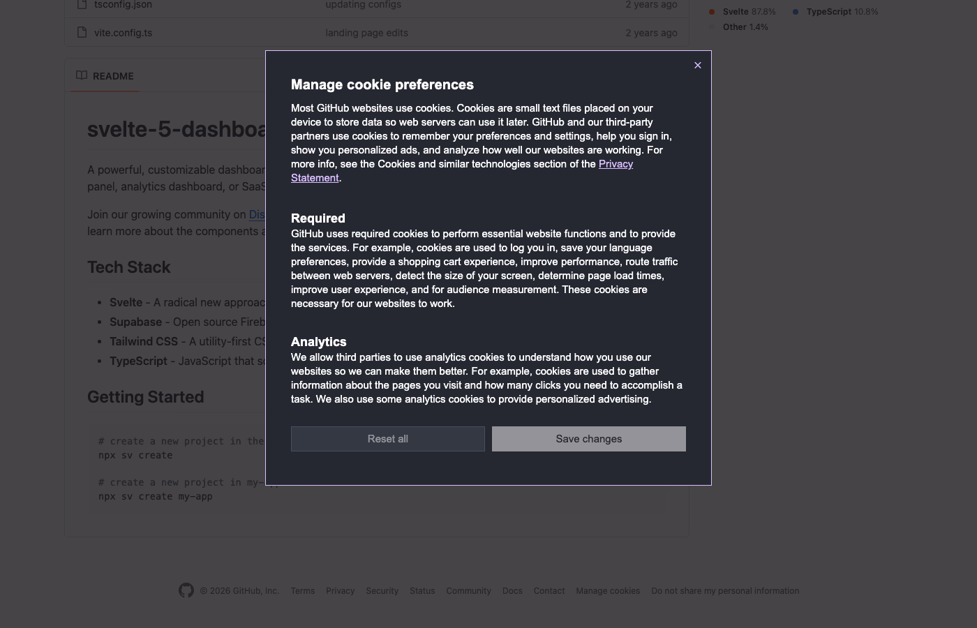 Svelte 5 Dashboard by Coastal UI - SvelteKit Admin Dashboard with Supabase Integration
