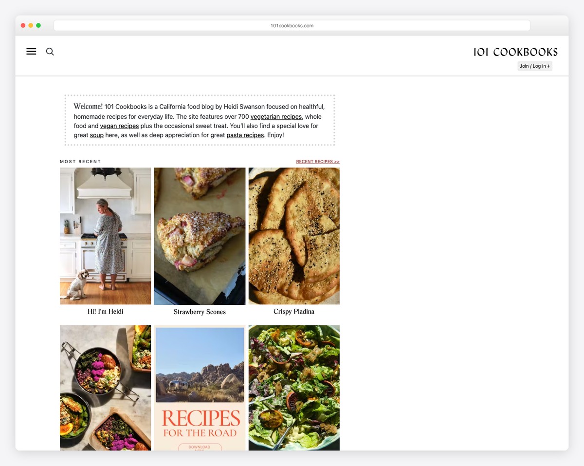 101 cookbooks recipe blog