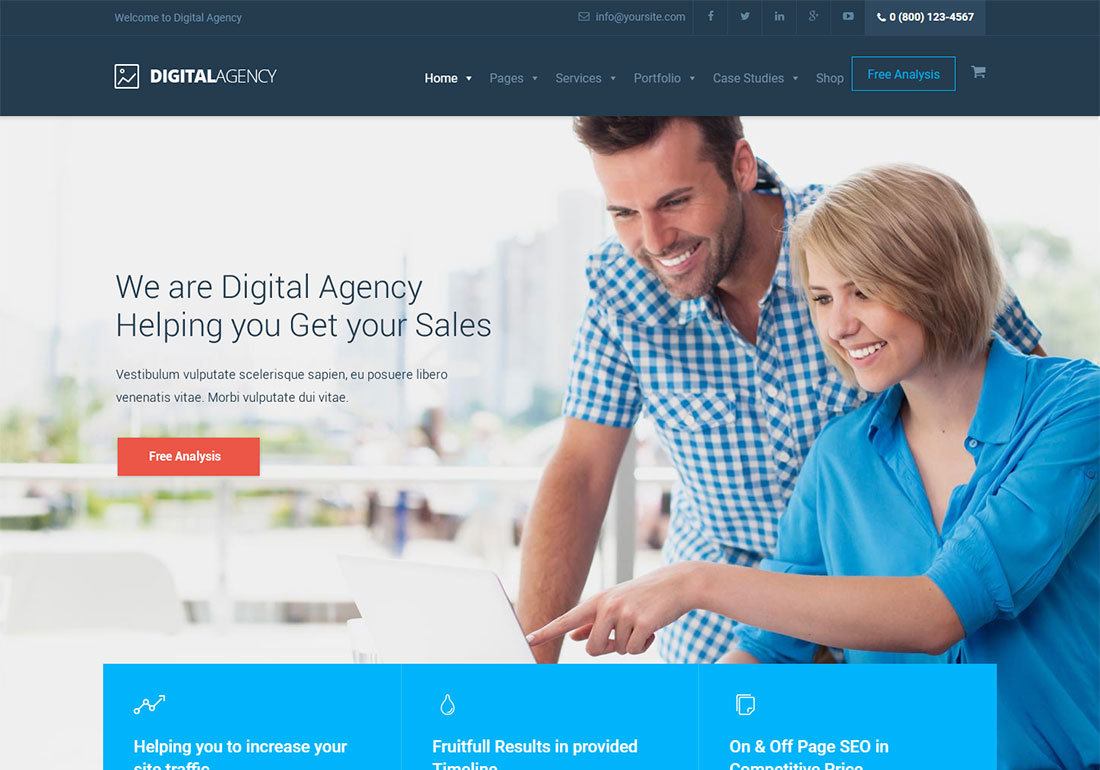 digital agency WordPress theme