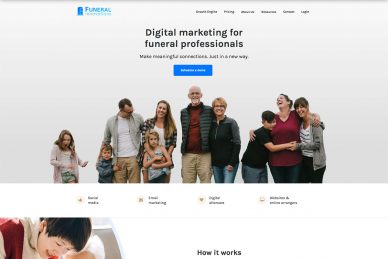 funeral home website designs