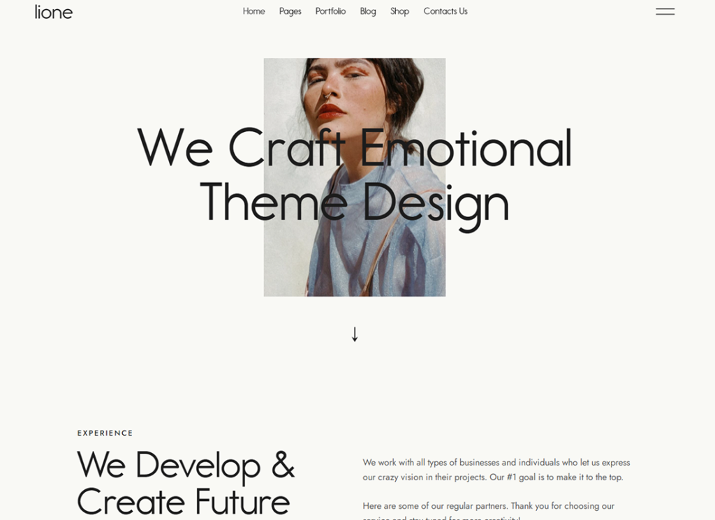 Lione - Personal Portfolio for Creatives WordPress Theme