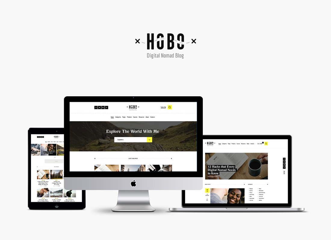 Hobo | Digital Nomad Lifestyle Blog WordPress Theme