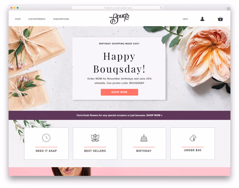 35 Best Florist & Flower Shop Website Examples 2026