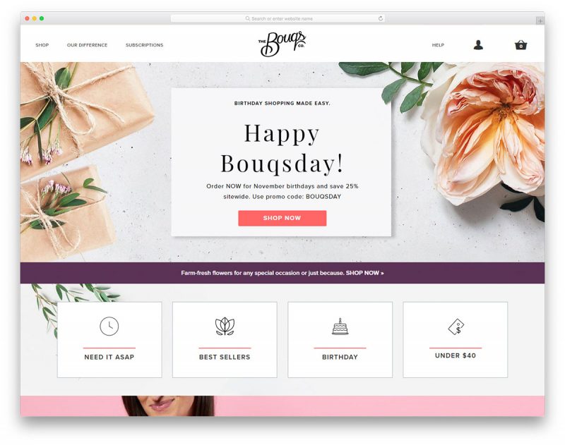 16 Best Florist Website Designs For 