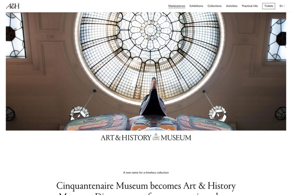 Art and History website design