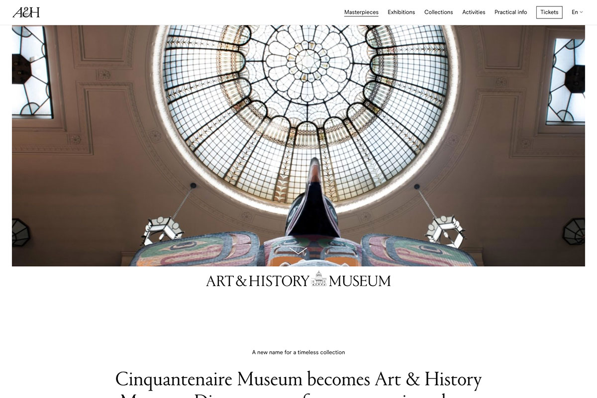 Art and History website design
