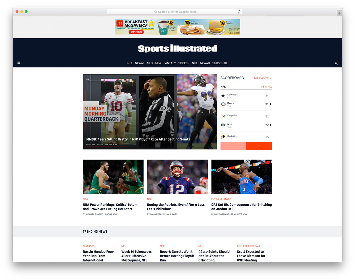 18 Best Sports Blogs Design For Inspiration 2023 - Colorlib