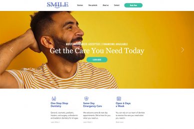 dentist Websites Design examples