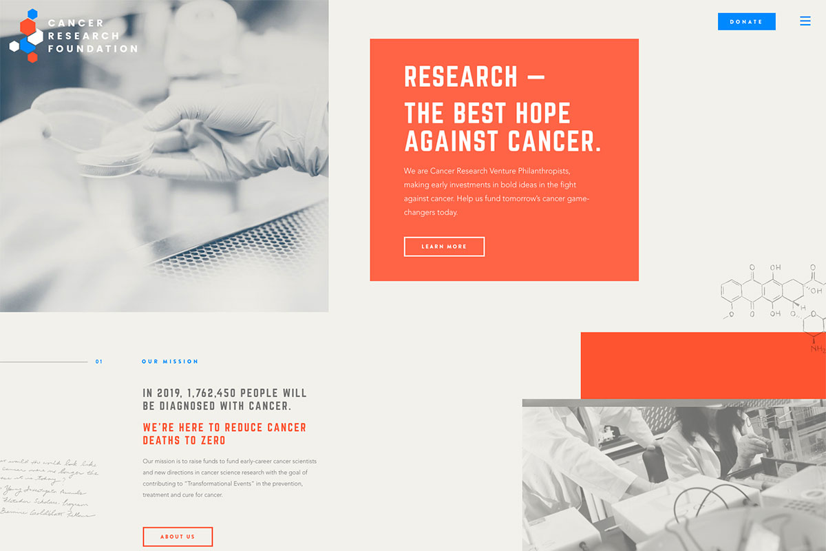 Cancer Research Foundation design