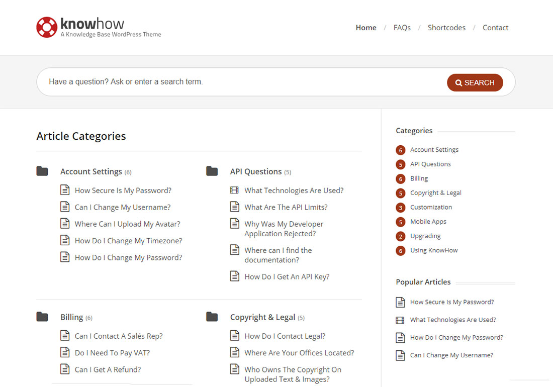 Knowhow WordPress wiki theme