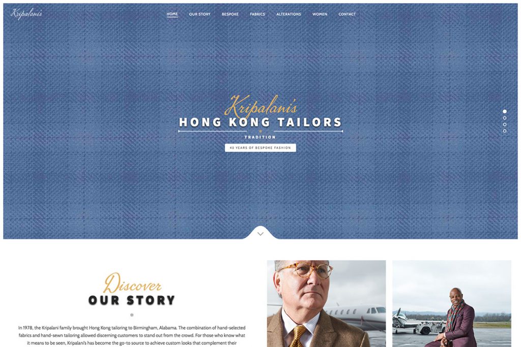tailoring website