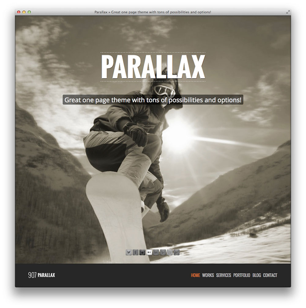 Wordpress Parallax Background