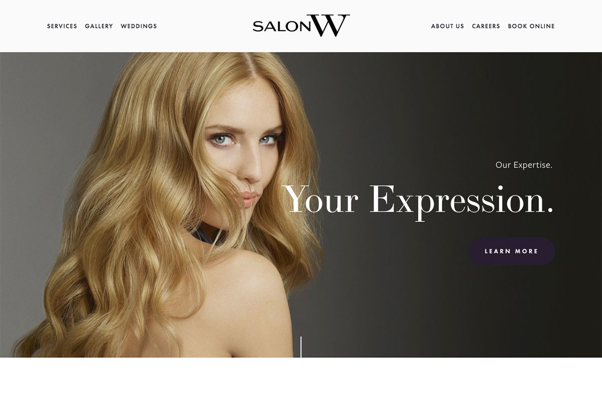 20 beauty salon websites