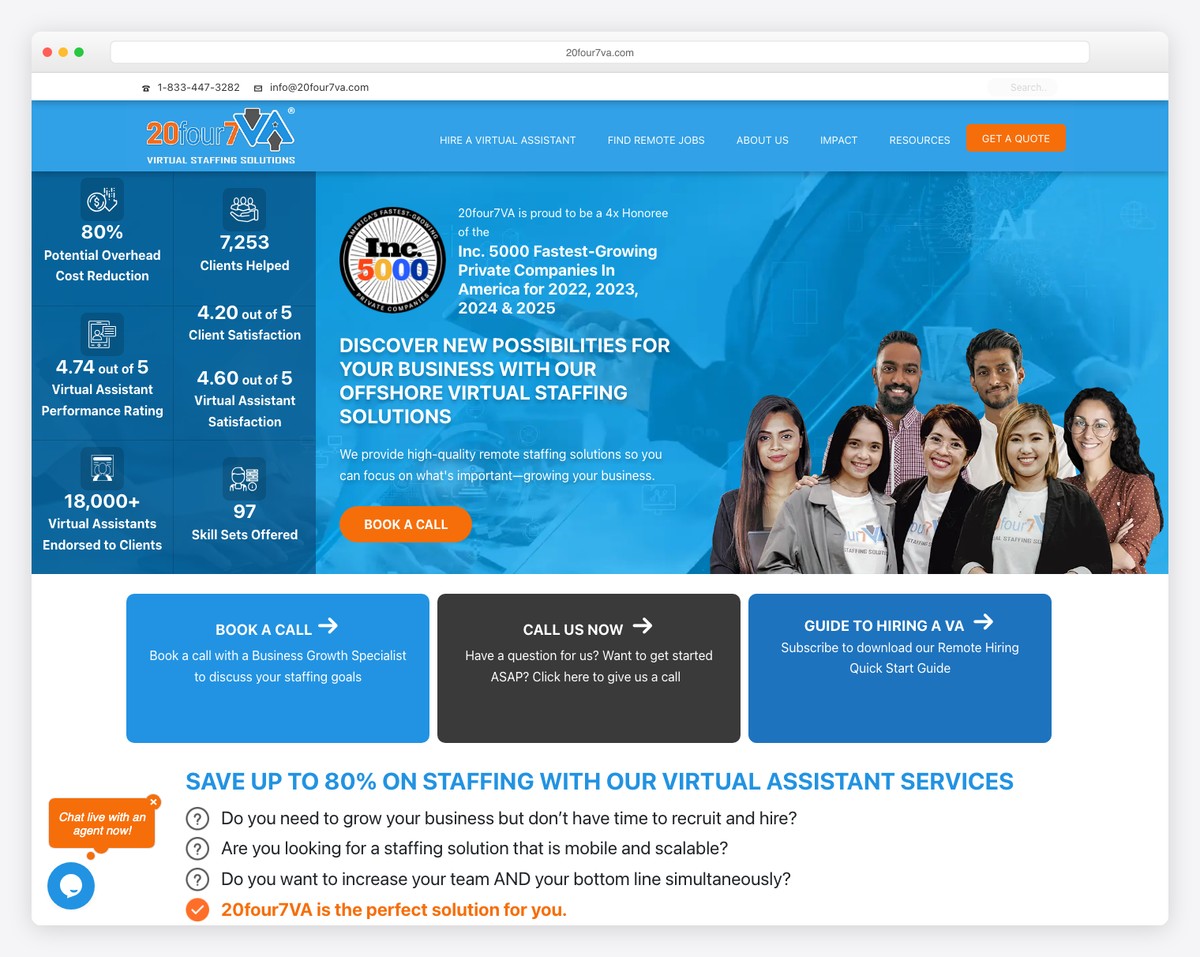 20four7va website example