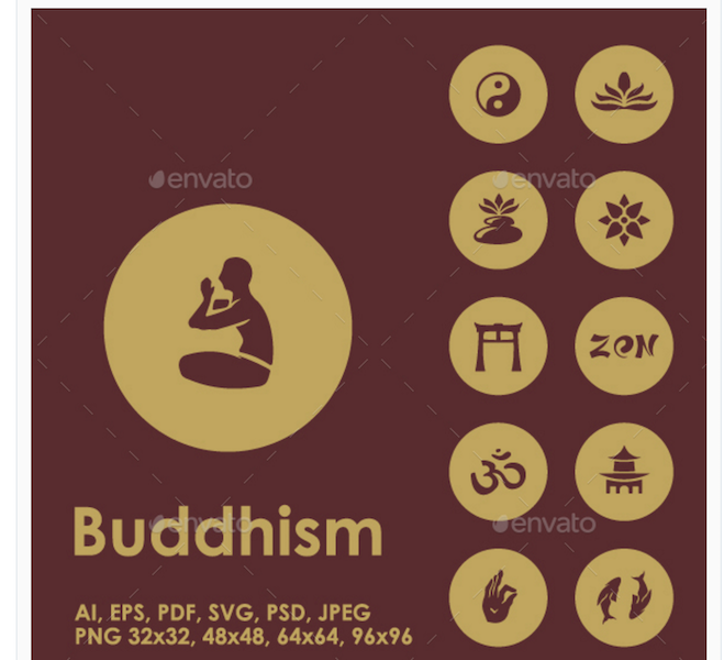 25 Buddhism Icons