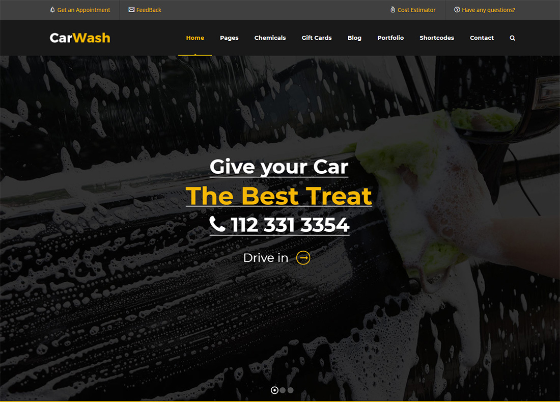 Car Wash WordPress theme