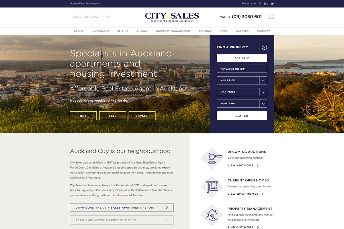 City Sales real estate website