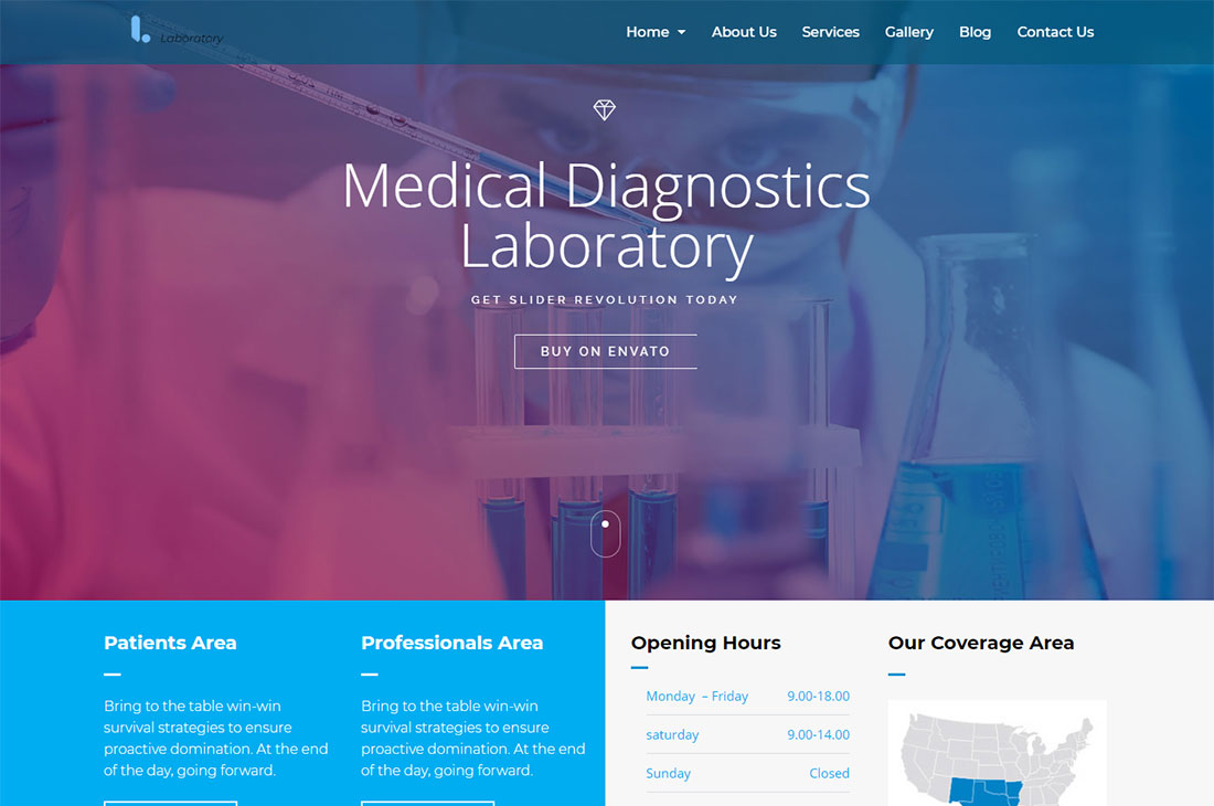 medical diagnostic laboratory science wordpress theme